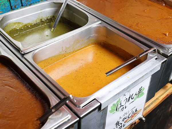 ほうれん草カレーとビヌスカレー